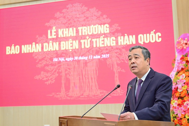 Ra mắt công chúng trang Nhân Dân điện tử tiếng Hàn Quốc - Ảnh 1.