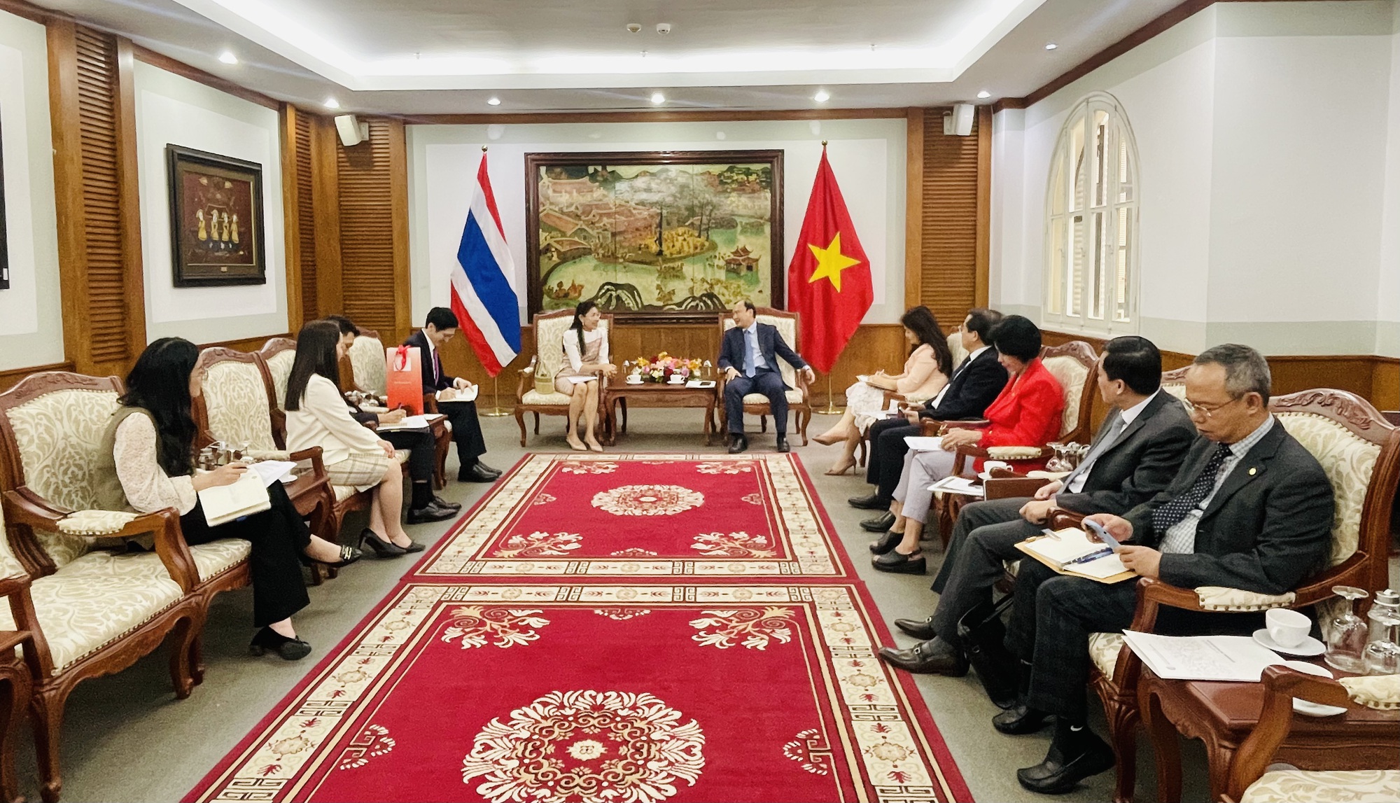 Tiếp tục l&agrave;m s&acirc;u sắc v&agrave; n&acirc;ng tầm quan hệ hợp t&aacute;c Việt Nam v&agrave; Th&aacute;i Lan trong lĩnh vực văn h&oacute;a, thể thao, du lịch - Ảnh 1.